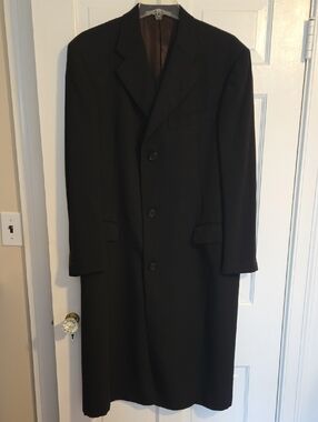 Classic Wool Men's Overcoat By Hickey Freeman